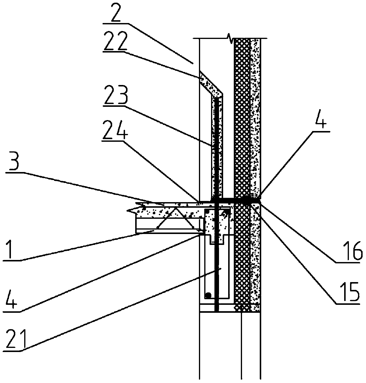 Construction method for reinforced concrete prefabricated house