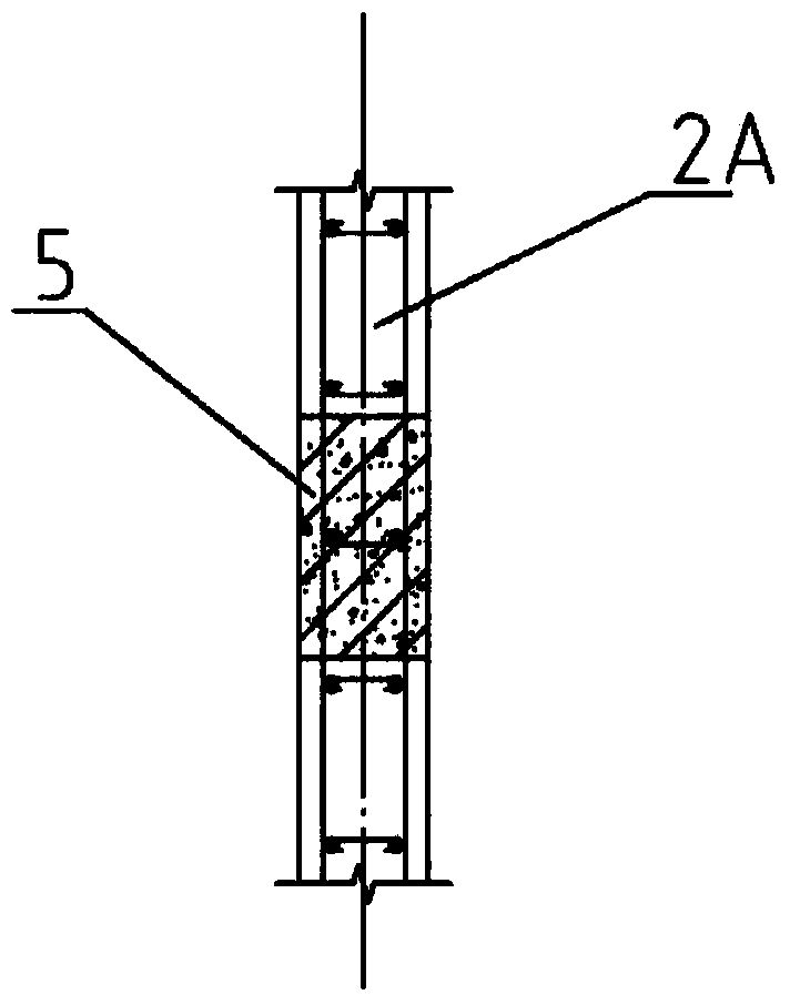 Construction method for reinforced concrete prefabricated house