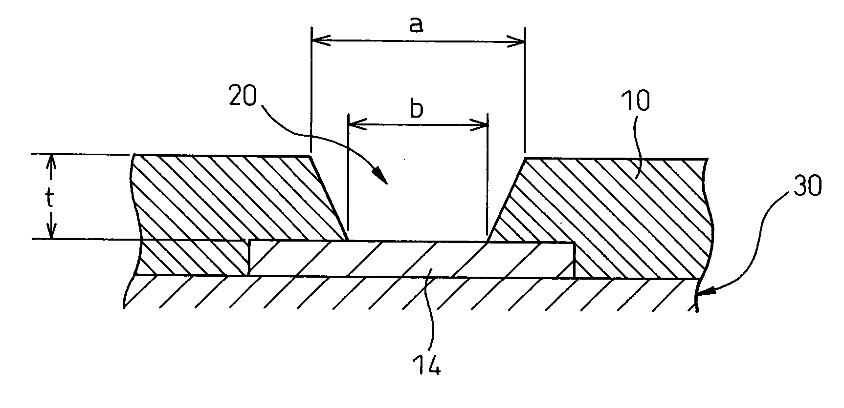 Method of forming via hole in resin layer