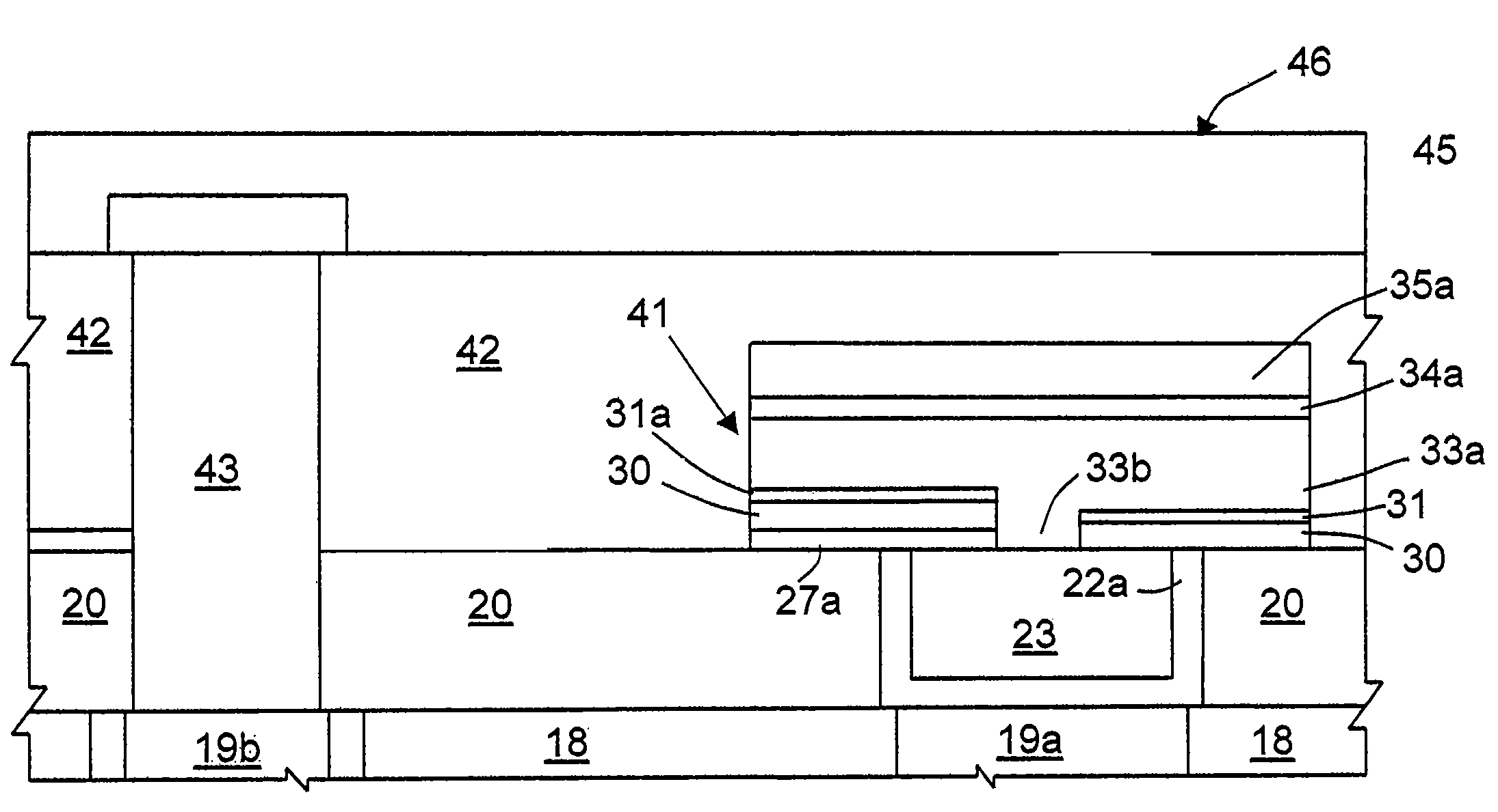 Sublithographic contact structure, in particular for a phase change memory cell, and fabrication process thereof
