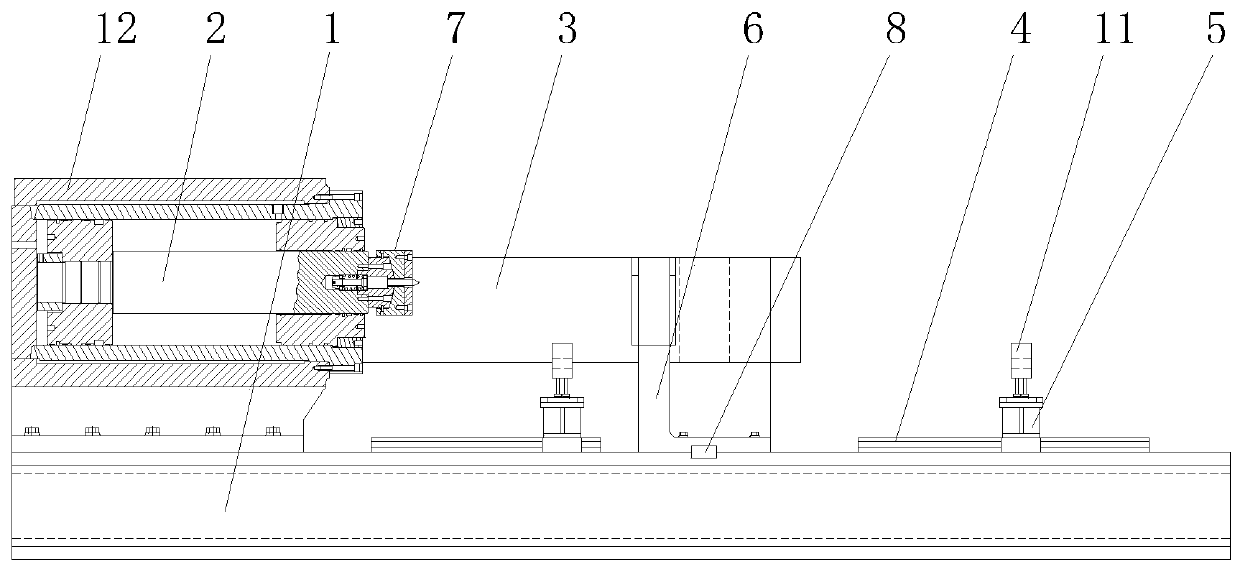 A wheel set unloading machine with a wheel unloading seat with a key structure that can be used in both directions