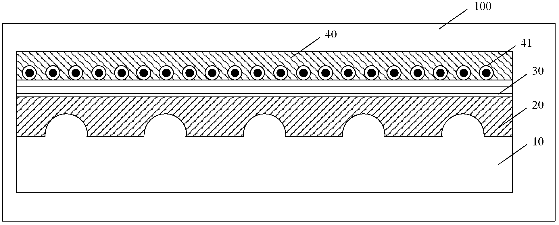 Light-emitting diode, electronic device and fabrication method