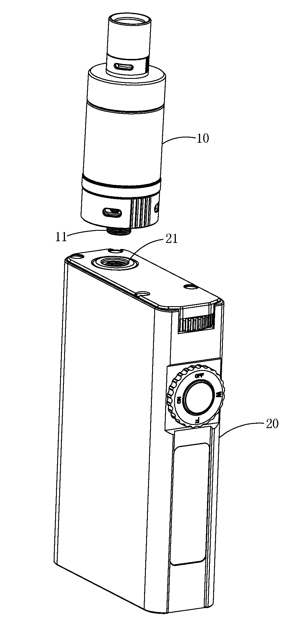 Power supply device for electronic atomizer