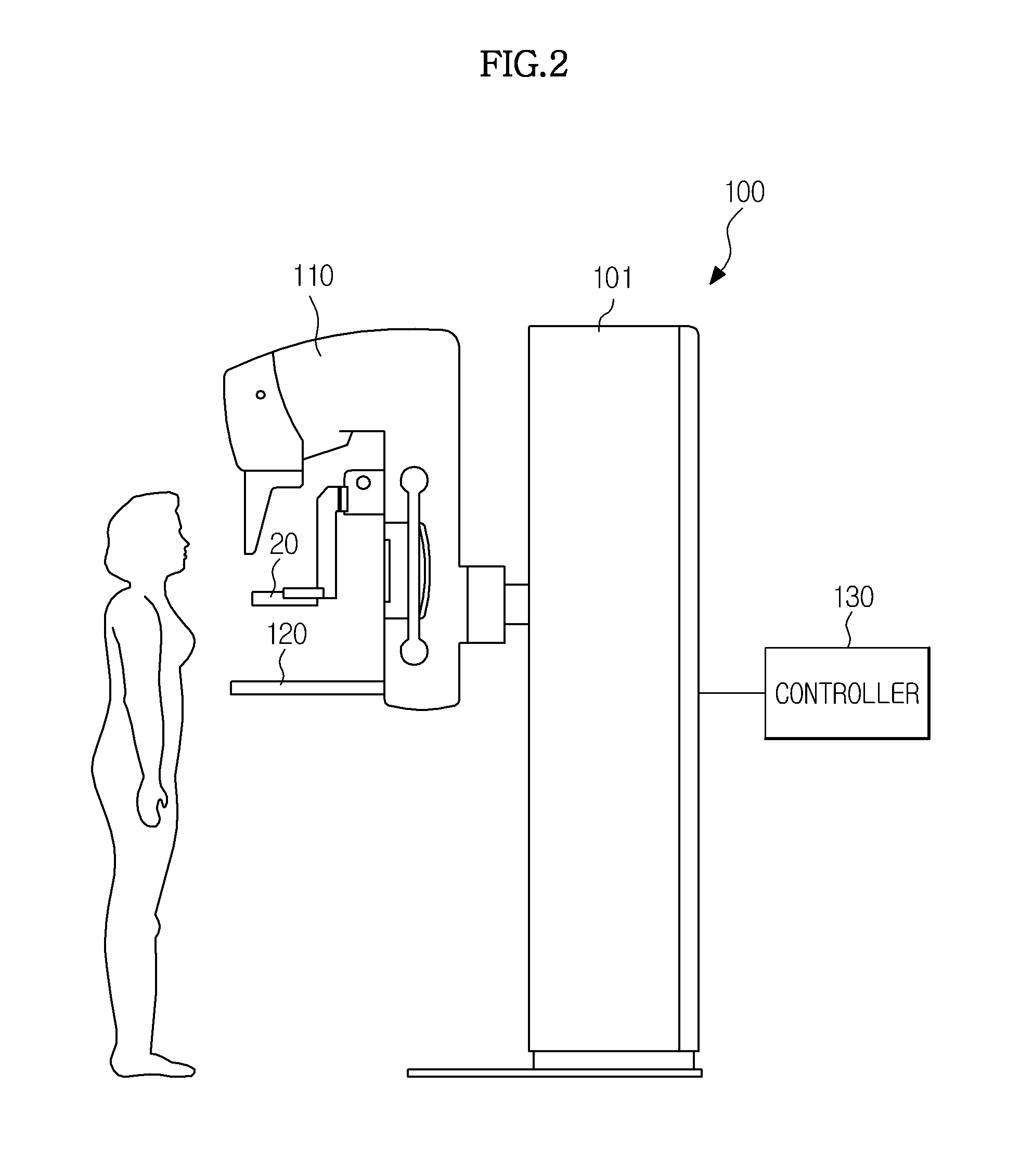 X-ray imaging device and x-ray image forming method