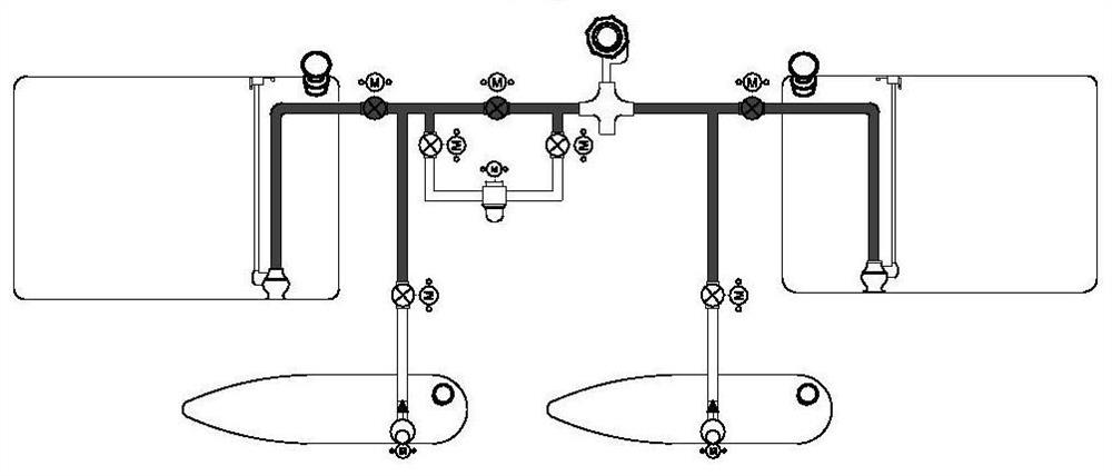 Helicopter fuel pipeline integrated system