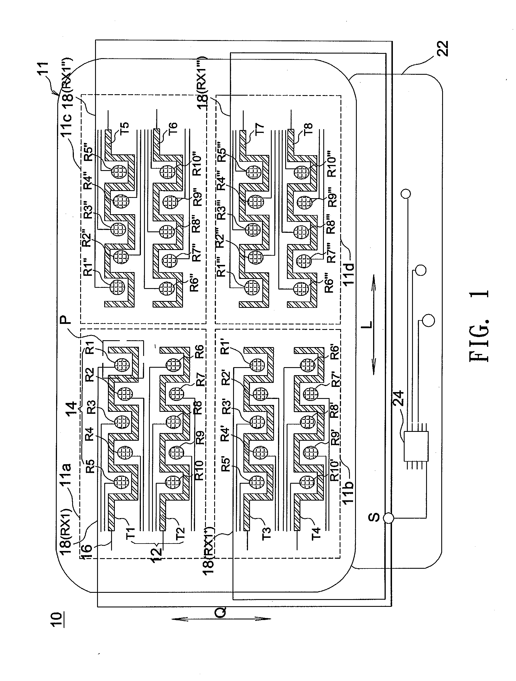 Touch-sensing structure and touch-sensitive device