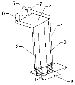 Automatic feeding device for steel structure