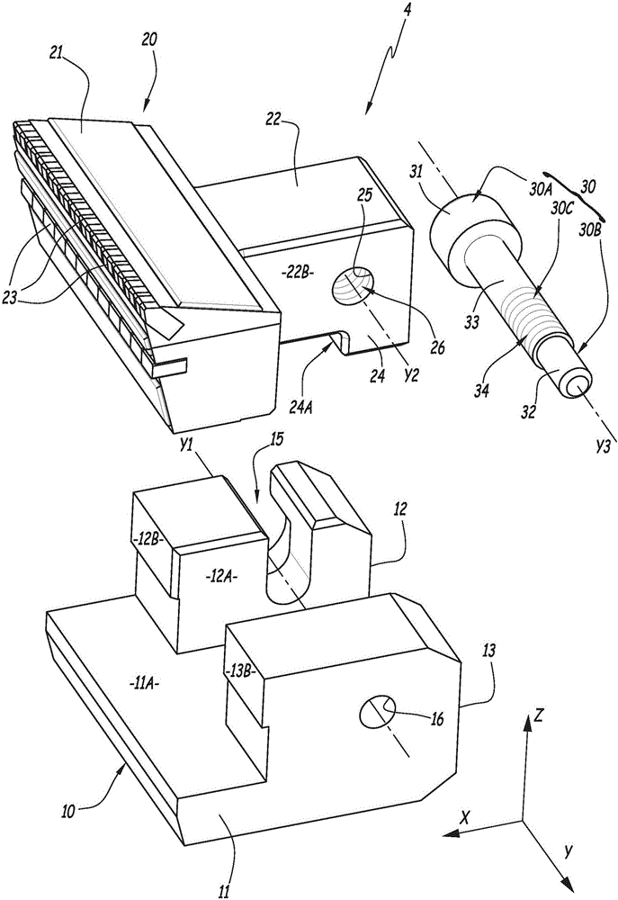 Excavating tool for a tunnel boring machine and boring machine comprising such tool