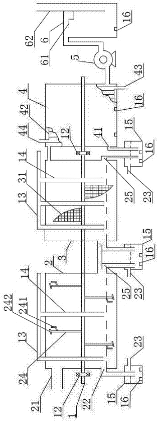 Steam-water stirring flue-eliminating and dust-removing apparatus