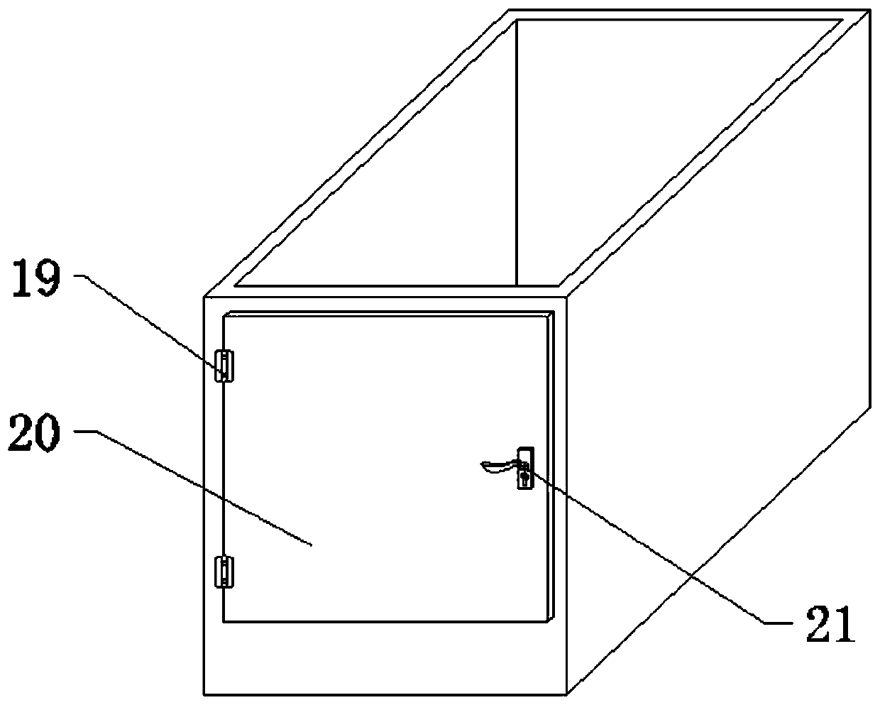 Temporary storage mechanism of circuit board film coating machine