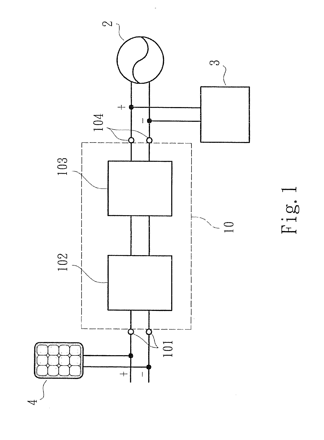 Power conversion device for solar energy generating system