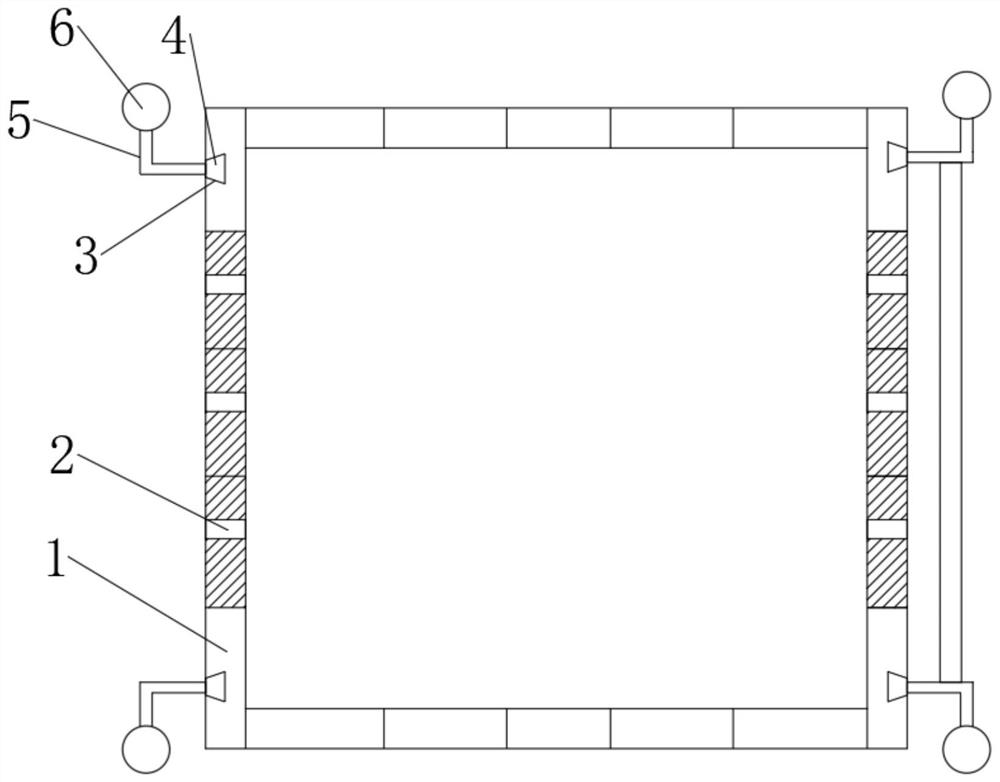 Fabricated building wallboard production mold with high production efficiency