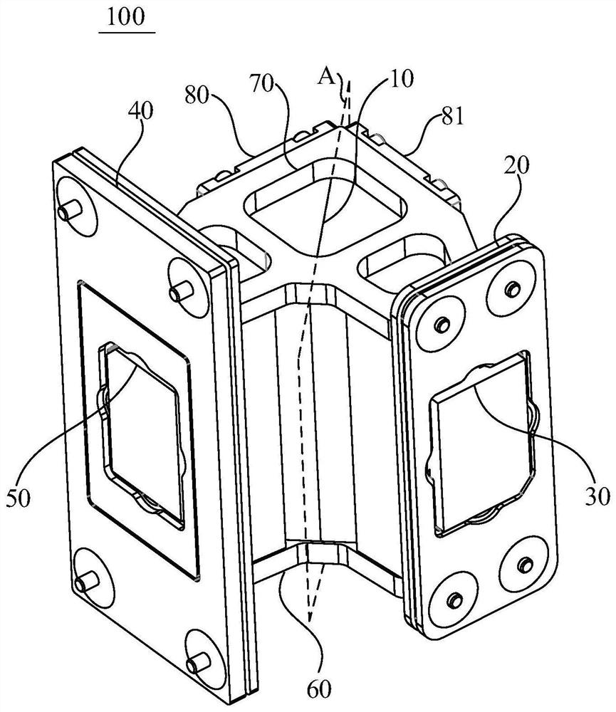 Prism assembly and projection device