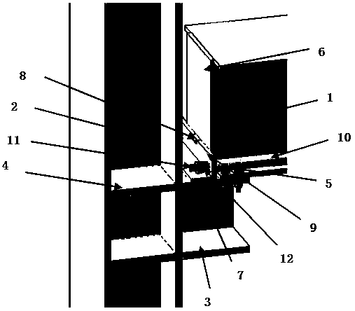 Large-span prestressed box-shaped simply-supported steel beam column structure and mounting method