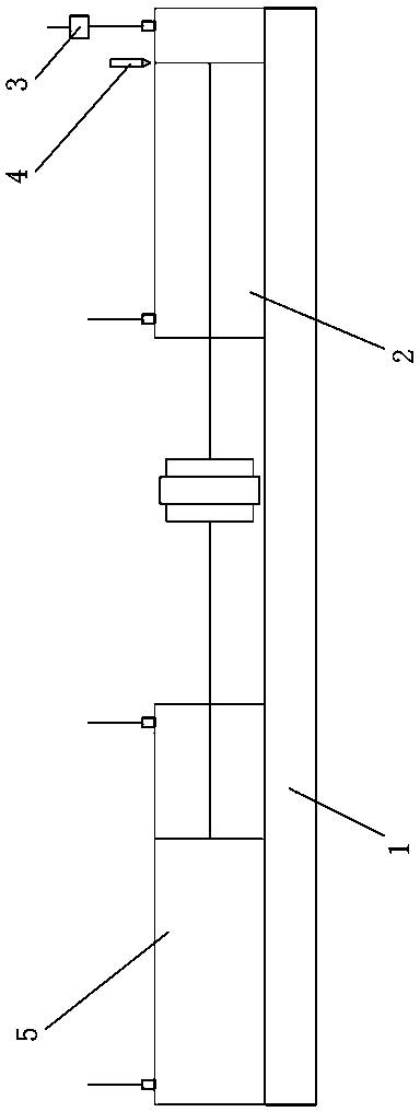 Hydraulic cylinder internal leakage test device and method