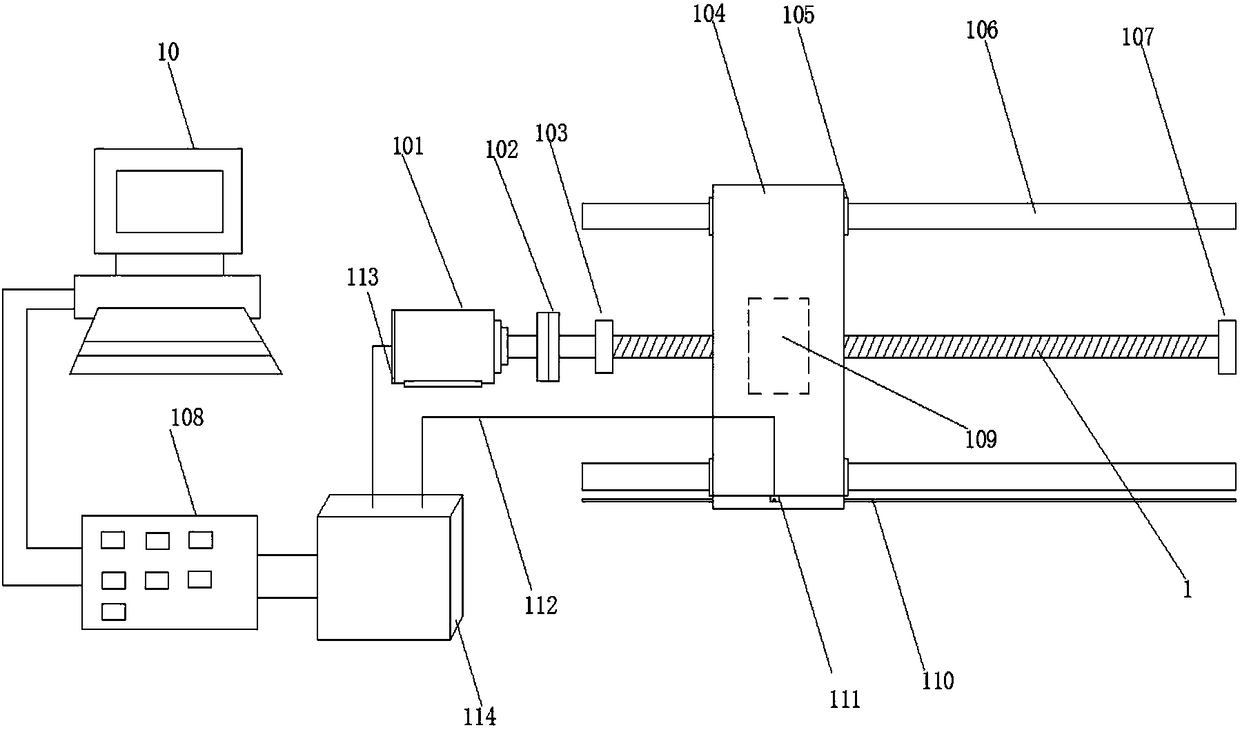 A high-speed ball screw pair double nut pretightening force control device and method