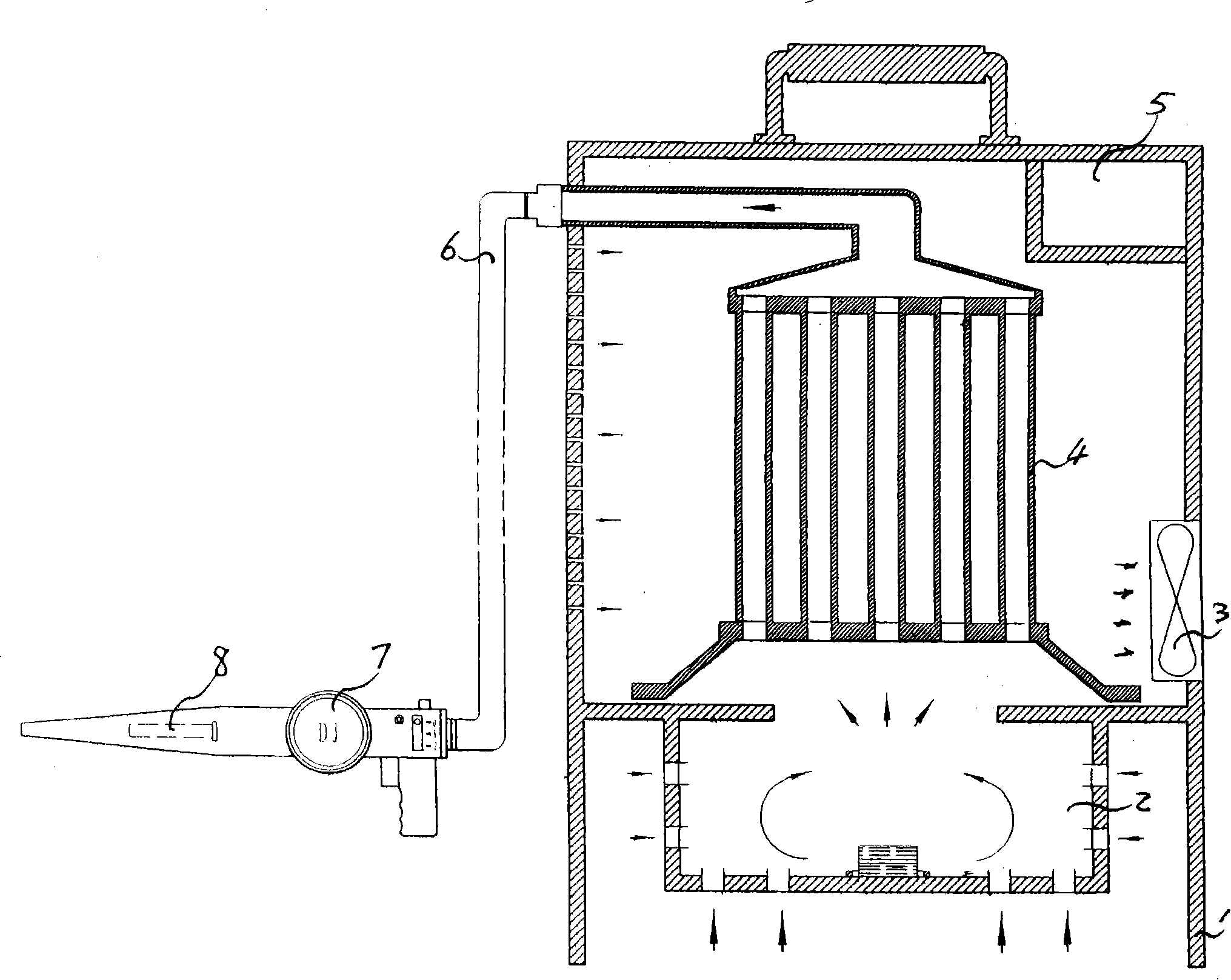 Method for killing dam termite and used smoke generating device