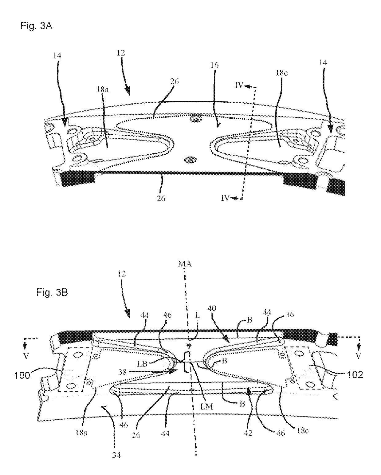 Housing element for an intermediate turbine housing