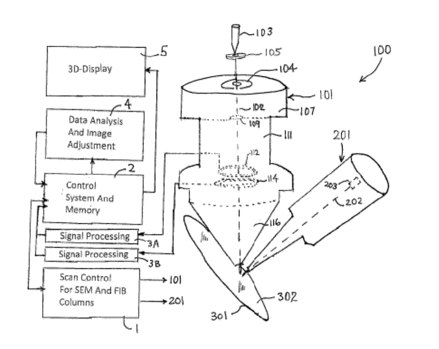 Dual Image Method And System For Generating A Multi-Dimensional Image Of A Sample