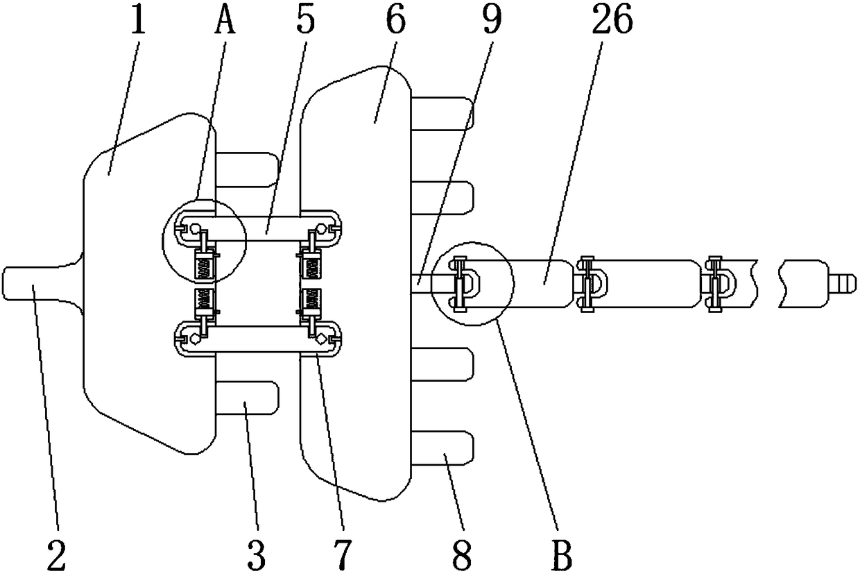 Anti-twist running board device for assisting power construction