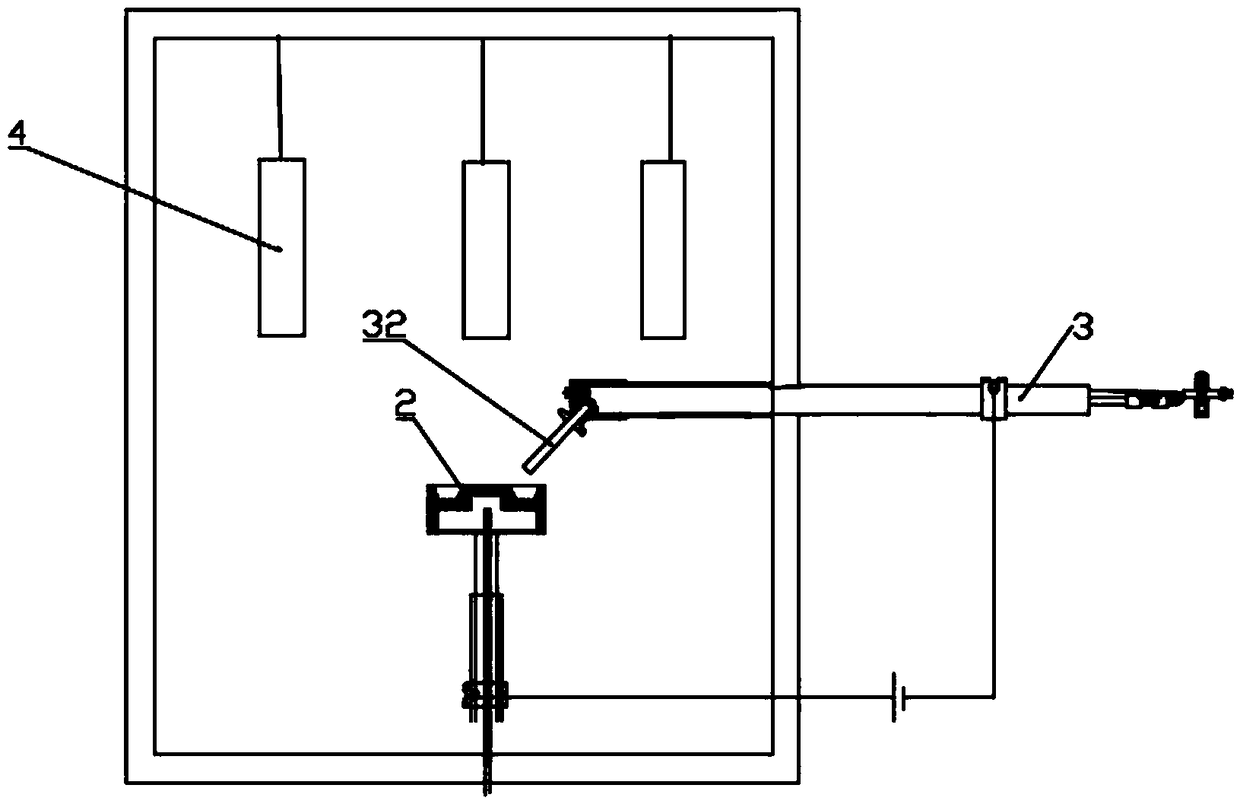 High-temperature vacuum evaporation and ionization film coating device and operating method thereof