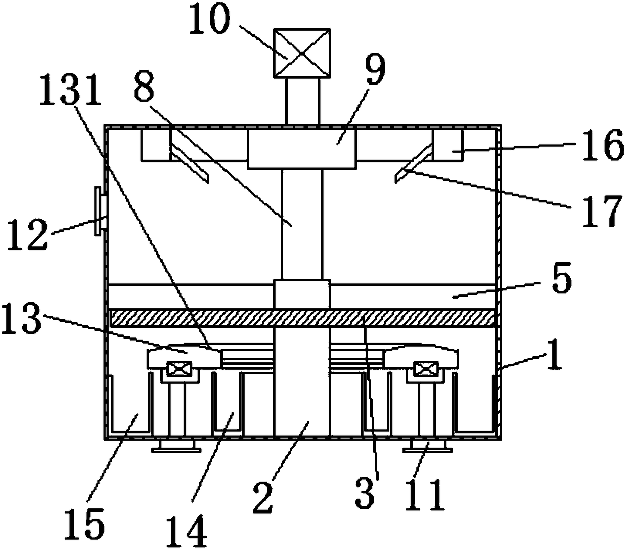 Broken filament filtering and separating device for printing and dyeing equipment