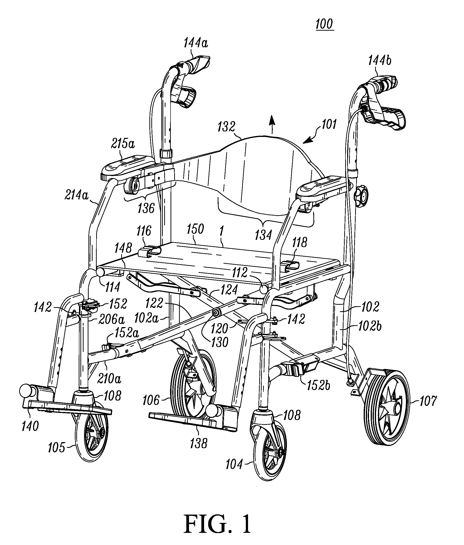 Apparatus for a convertible wheeled patient aid