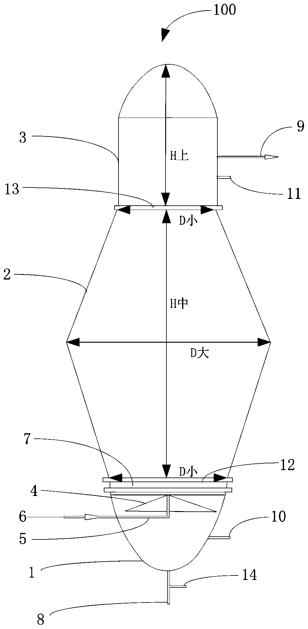 Settler for accelerating settlement of oil slurry catalyst particles