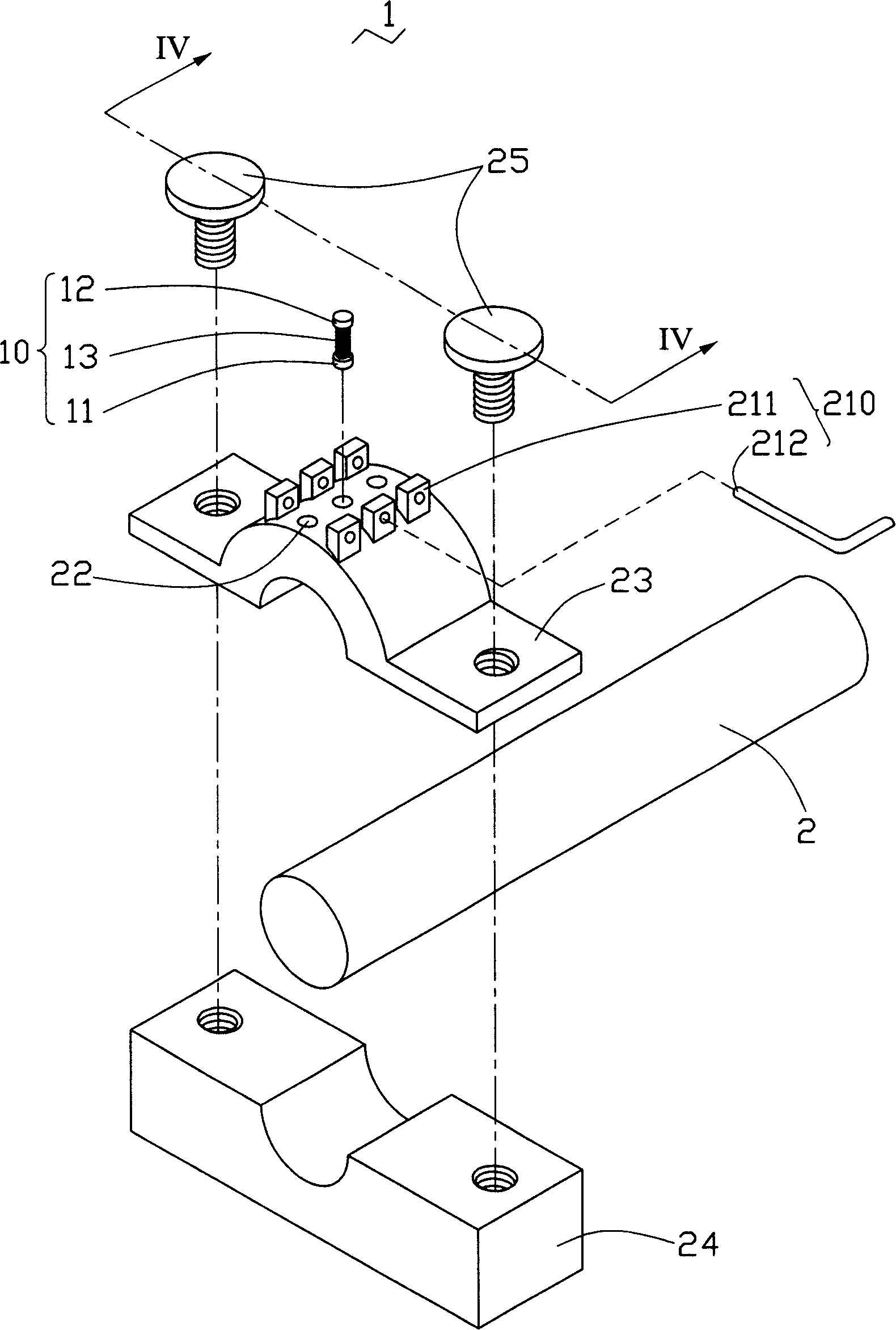 Temperature measuring device and heat tube measuring system
