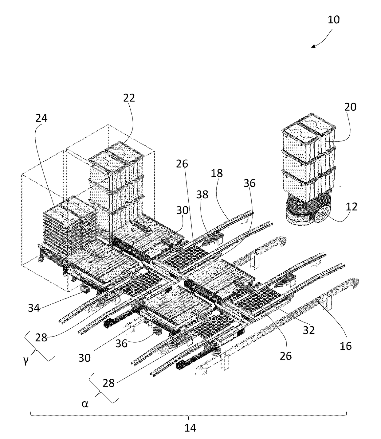 Mobile robot loader-unloader system and method