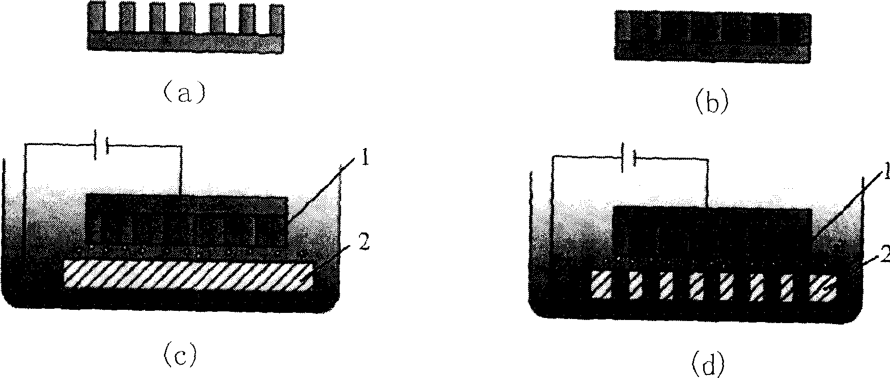 Electrochemical machining process for array micro type hole