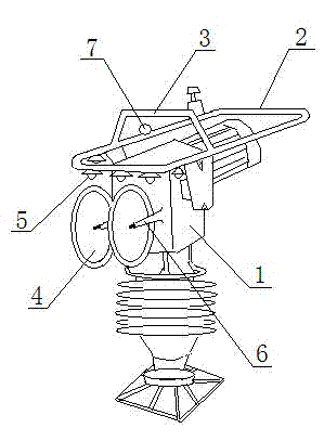Battering ram convenient to move and provided with lighting function