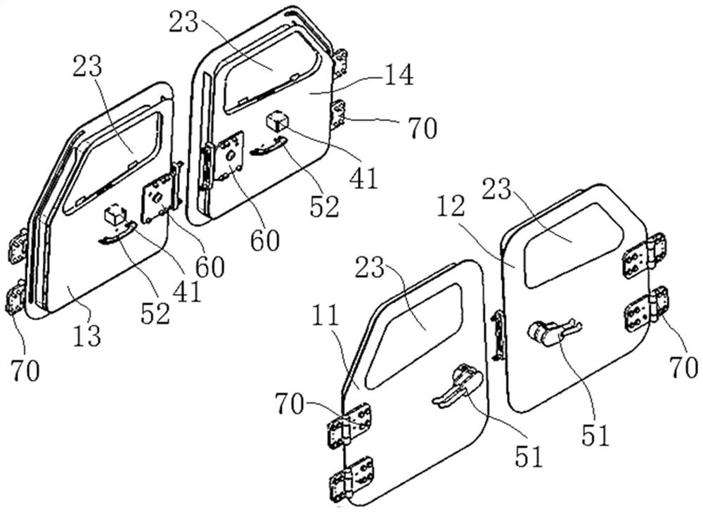 Vehicle door structure and vehicle with the same