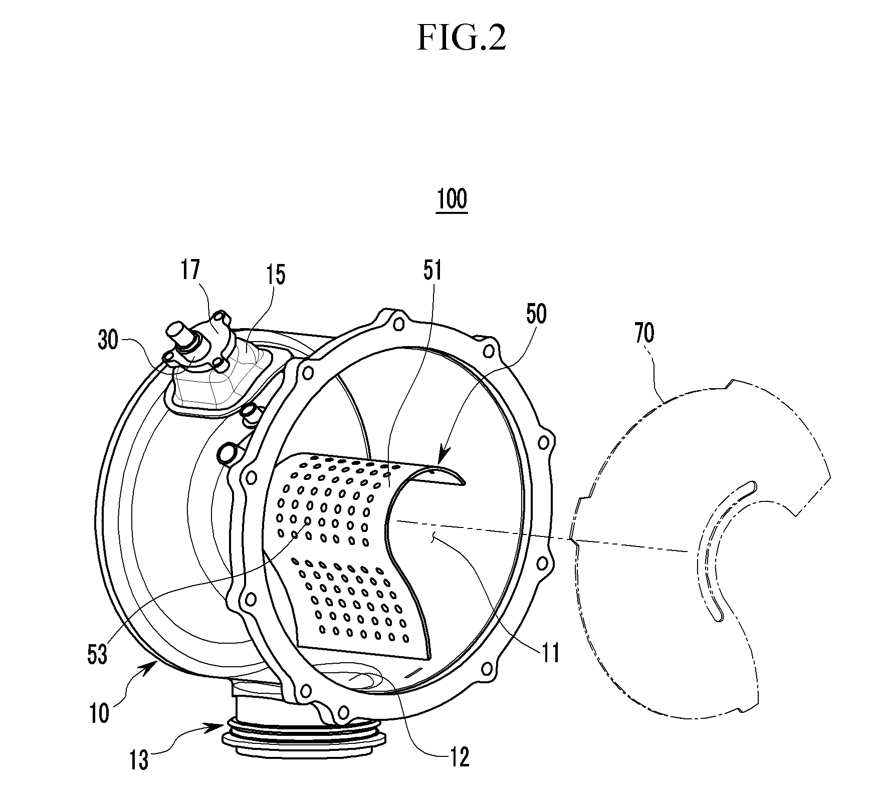 Dosing module for exhaust post treatment system of vehicle