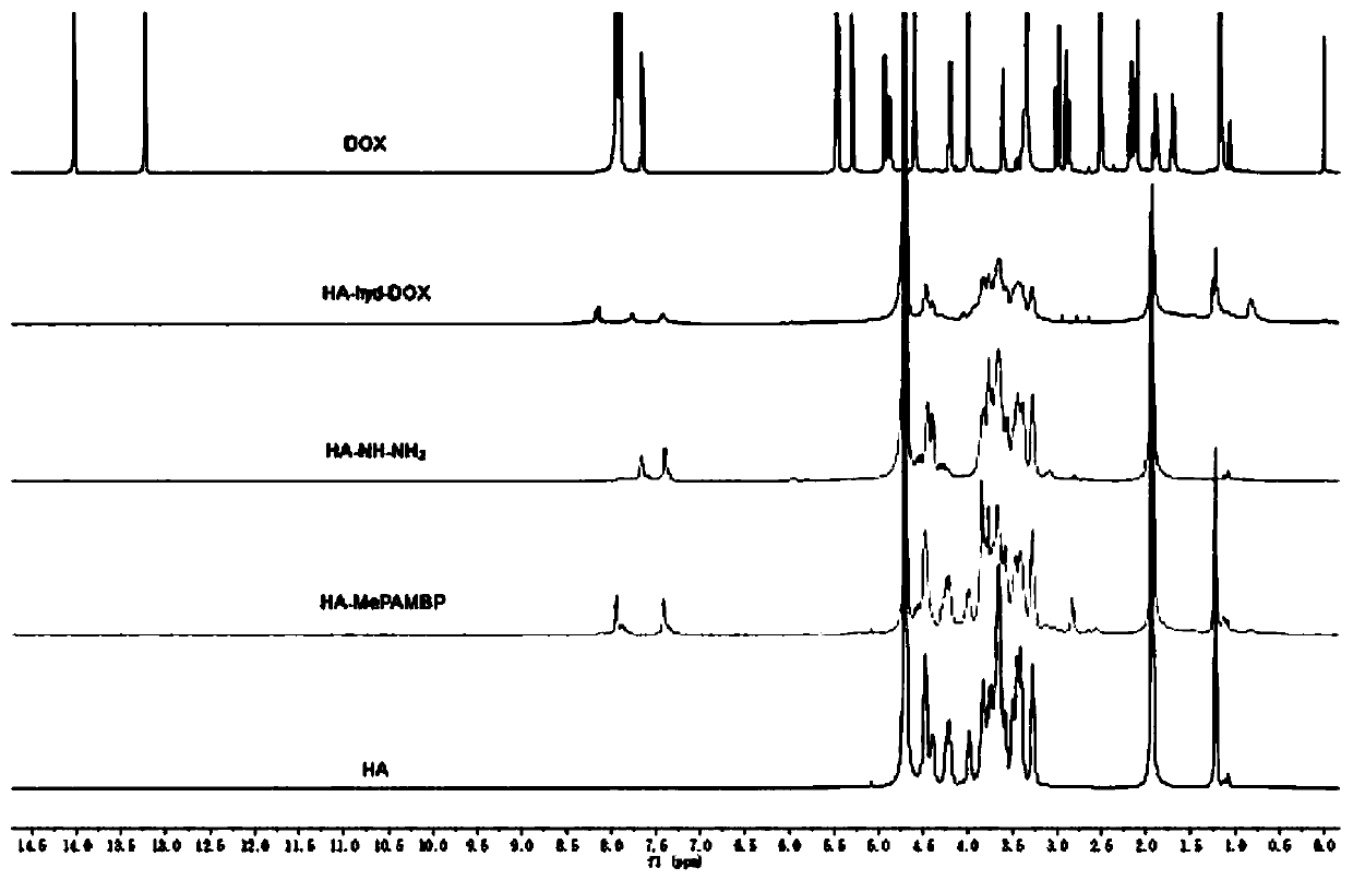 Preparation method and application of a pH-sensitive hyaluronic acid-doxorubicin nano-prodrug