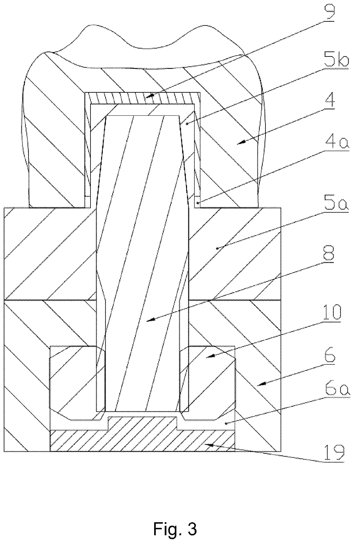 Bionic oral cavity structure for testing and application thereof
