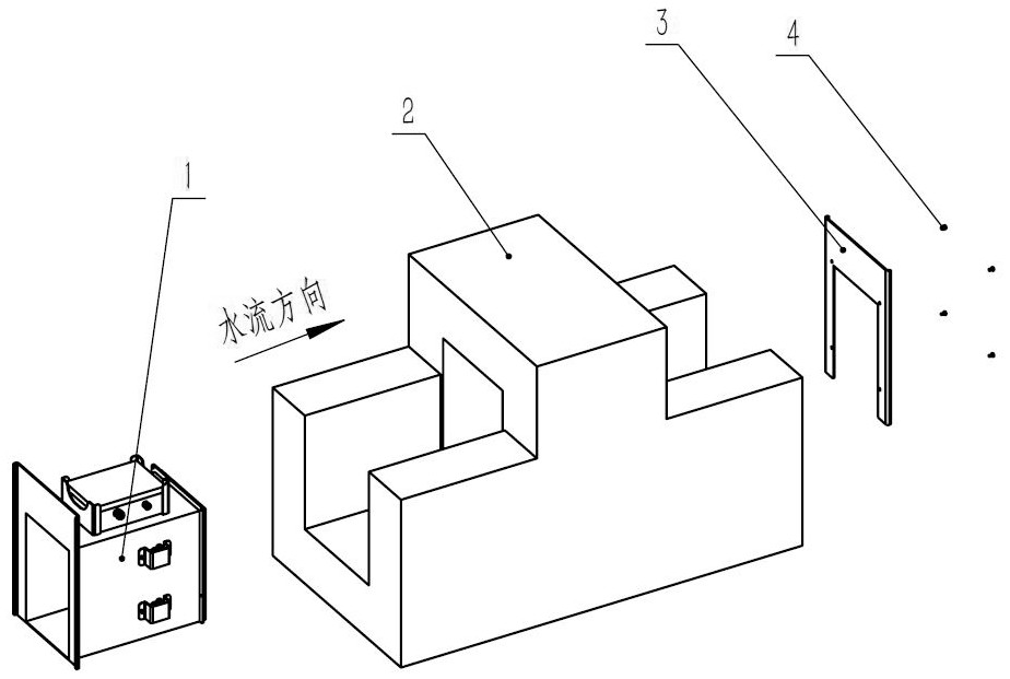 Installation, flow measurement and maintenance method of open channel ultrasonic flowmeter