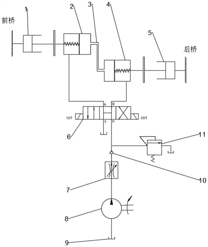 A pitch angle vibration control device for a four-wheel drive passenger car