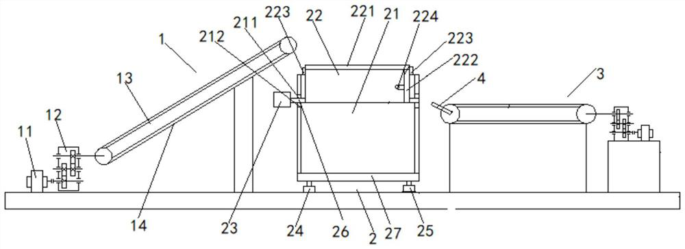 Tea cleaning and conveying equipment