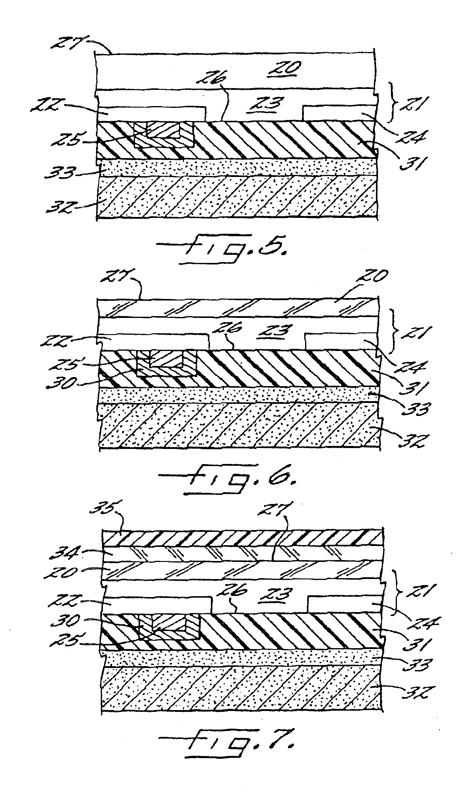 Layered semiconductor devices with conductive vias
