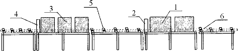 Device and technique for processing rope drill rod in medium-frequency induction way