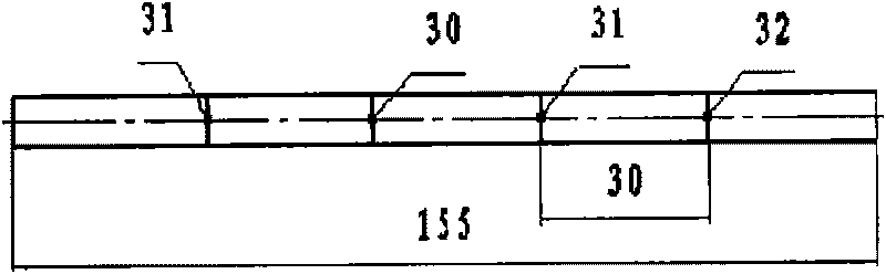 Device and technique for processing rope drill rod in medium-frequency induction way