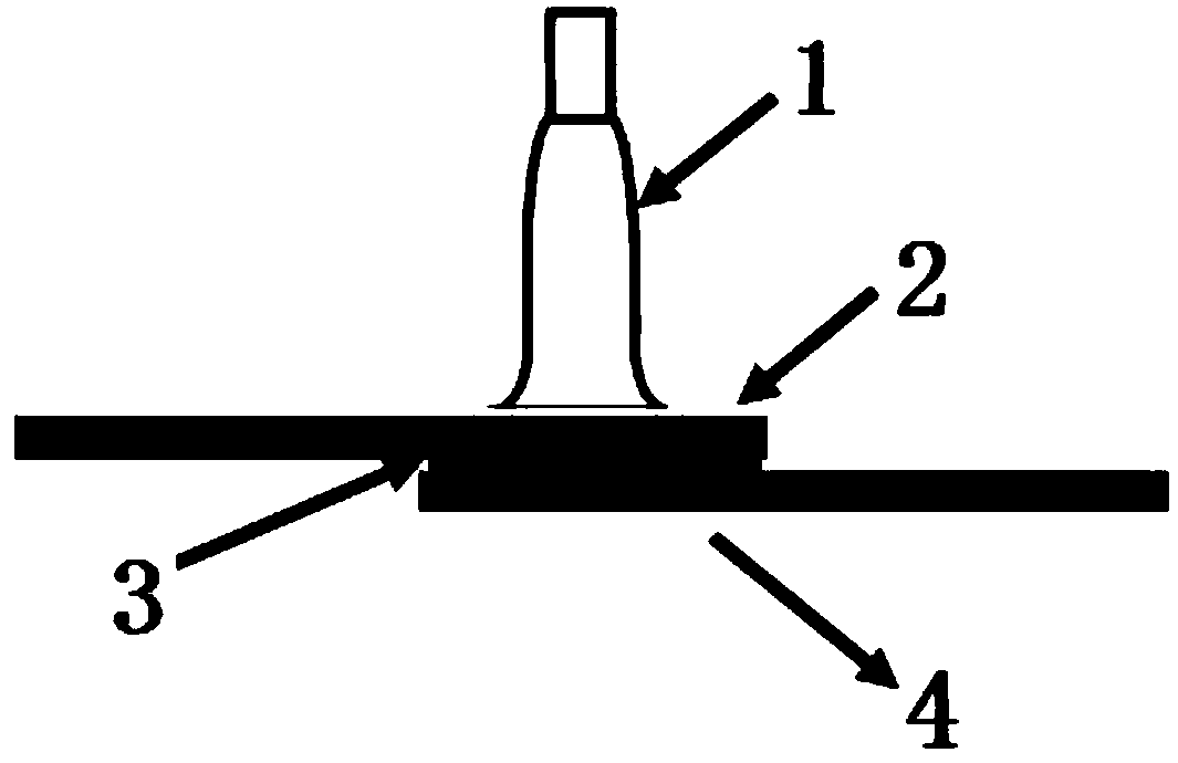 A tig welding method for lap joint of titanium-based composite material and nickel-based alloy with cu intermediate layer