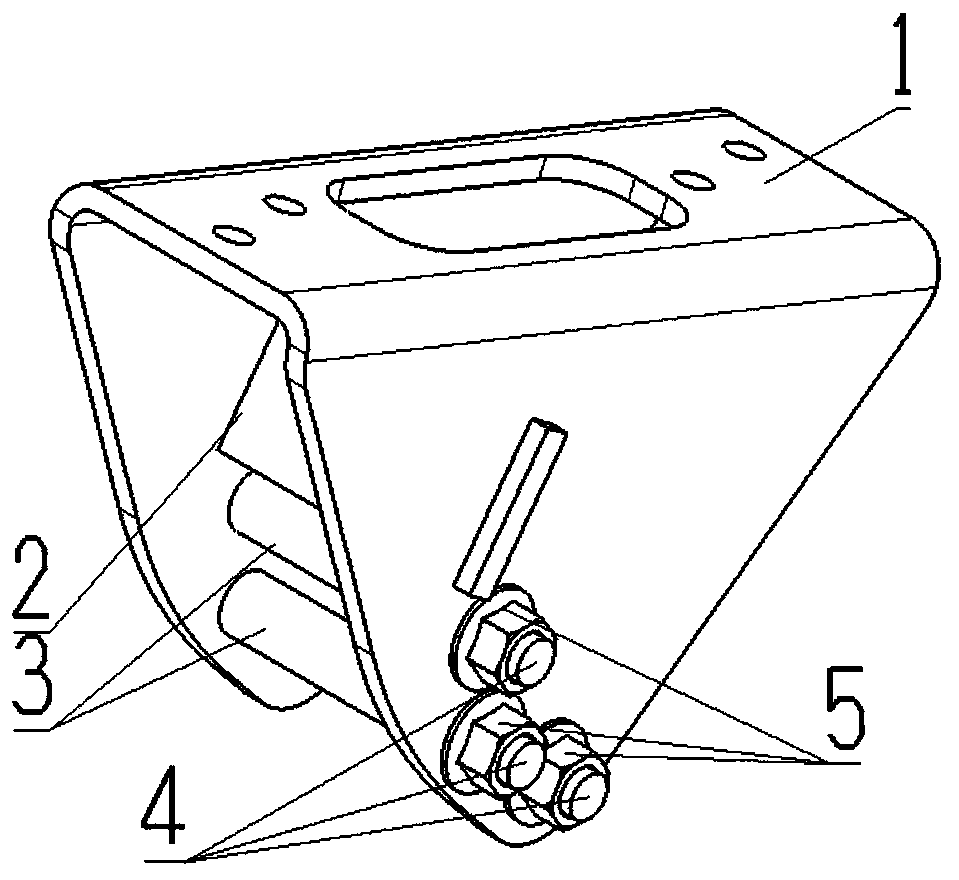 Vehicle hydraulic cylinder rear-tilting-type mechanical floating assembly