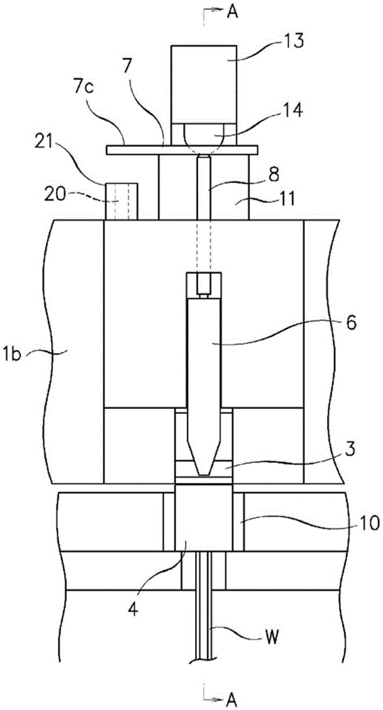 Element head-forming device for continuous fastener stringer-manufacturing machine