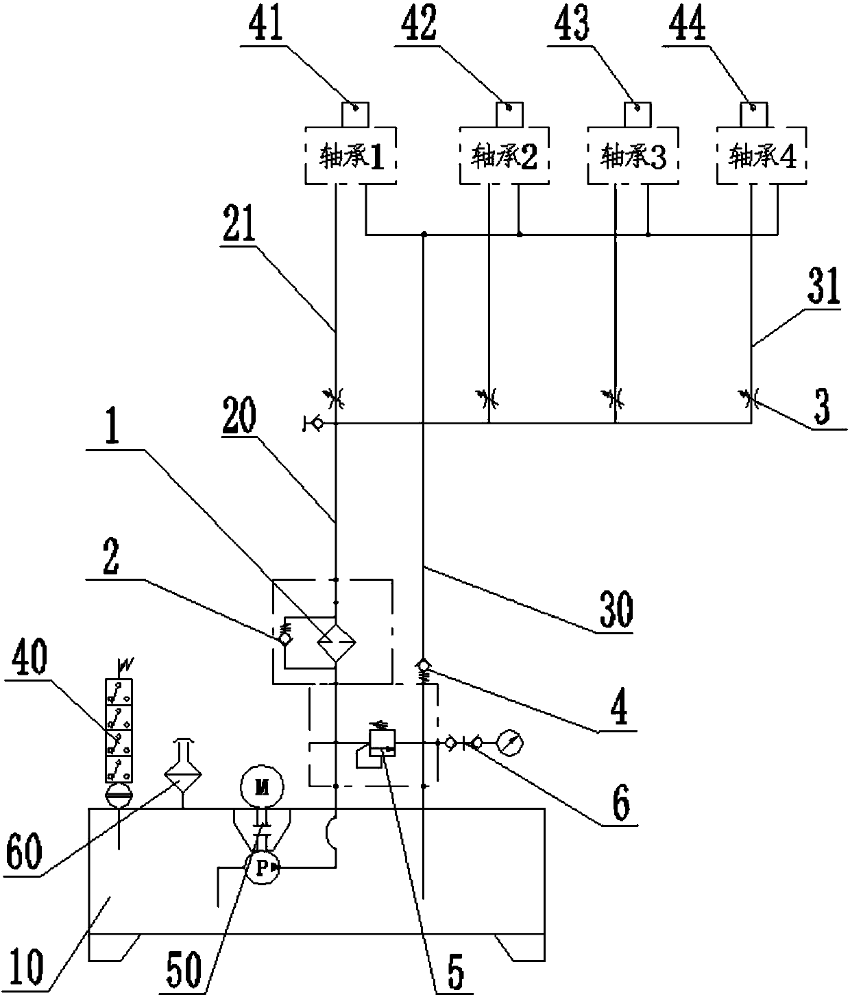 Lubrication system for podded propulsor bearings