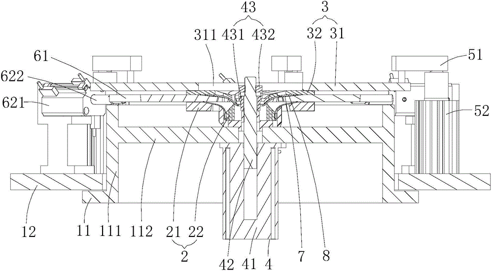 Impeller blade and impeller upper plate laser welding method and clamping method and jig
