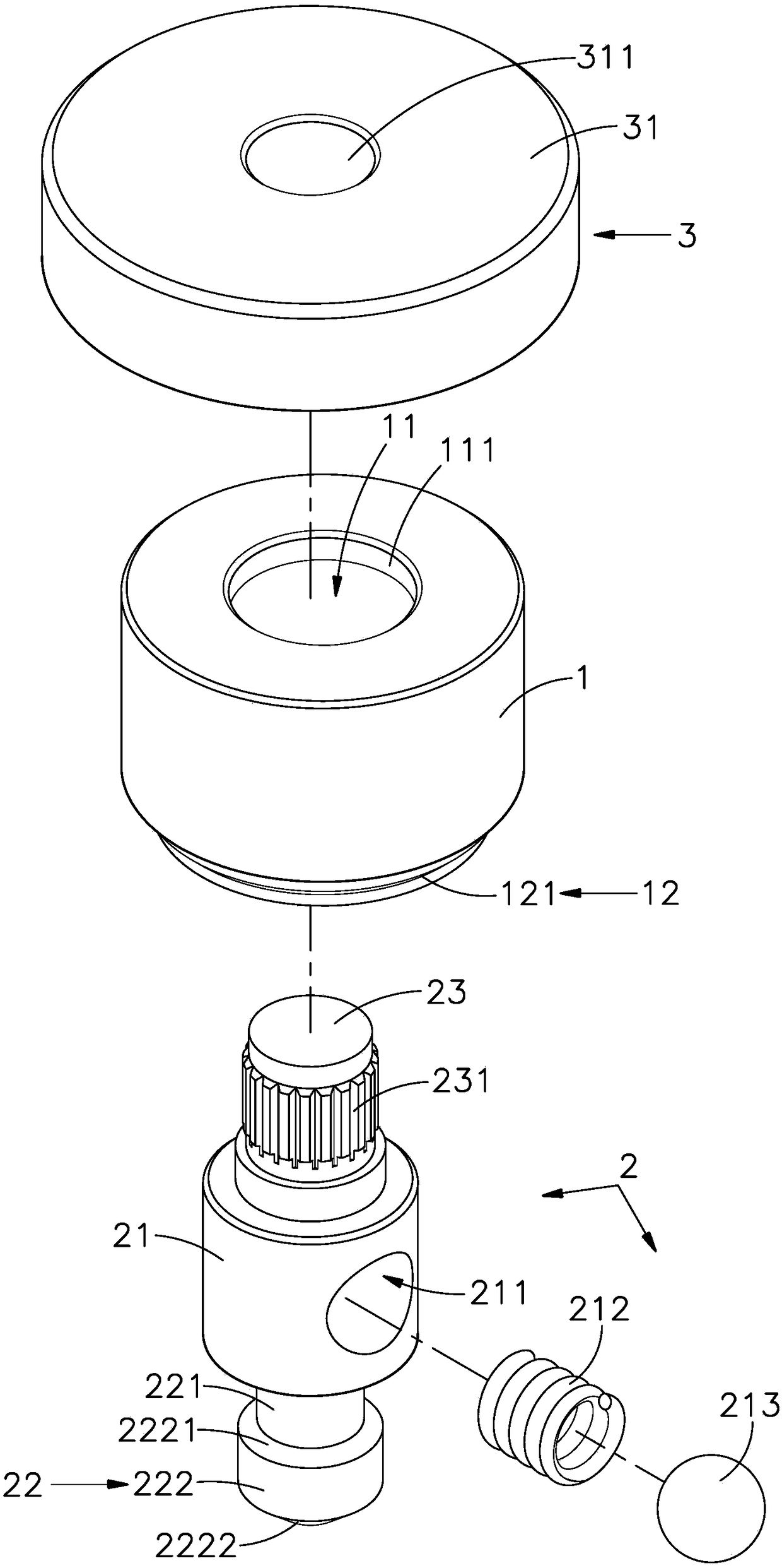 Off-position fixing device