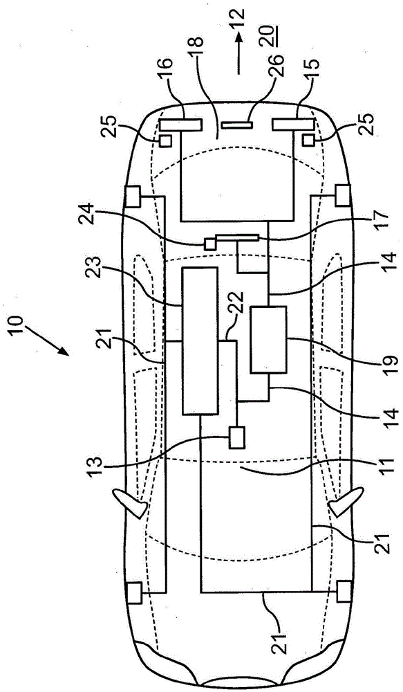 Vehicle and method for illuminating a region rearward of a vehicle