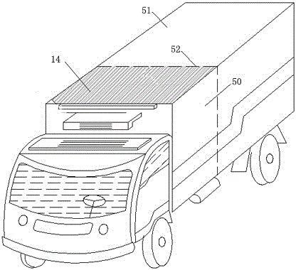 Solar ejection and compression integrated refrigeration system for dual temperature refrigerated truck